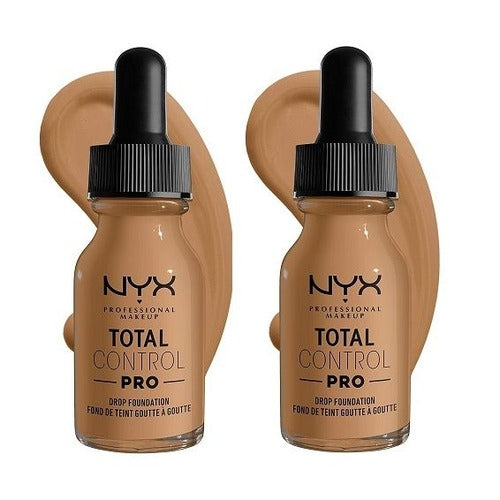 6 x NYX Total Control Drop Pro Foundation - 13 GOLDEN