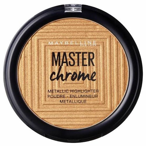 6 x Maybelline Master Chrome Metallic Highlighter - 100 MOLTEN GOLD