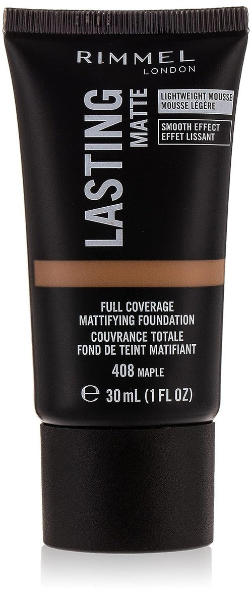 6 x Rimmel London Lasting Matte Foundation - 408 MAPLE