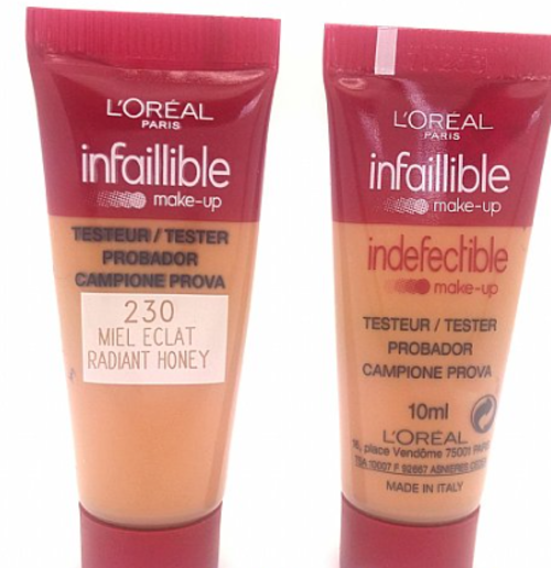 24 x L'Oreal Infallible 230 Radiant Honey Foundation - 10ml Tester