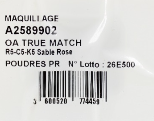 24 x L'Oreal OA True Match Tester Pods - K5 SABLE ROSE