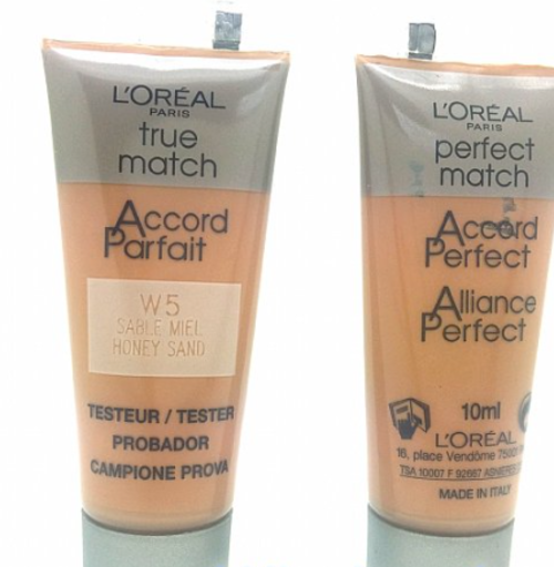 24 x L'Oreal True Match W5 Honey Sand Foundation - 10ml Tester