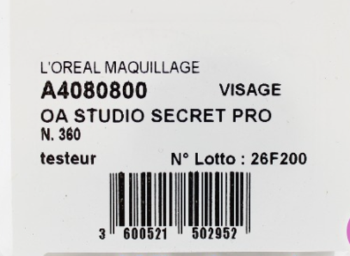 24 x L'Oreal Studio Secrets Tester Pods - 360