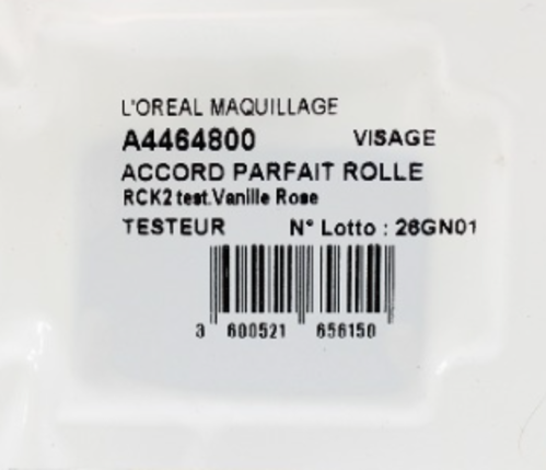 24 x L'Oreal Accord Parfait Rolle Tester Pods - VANILLA ROSE