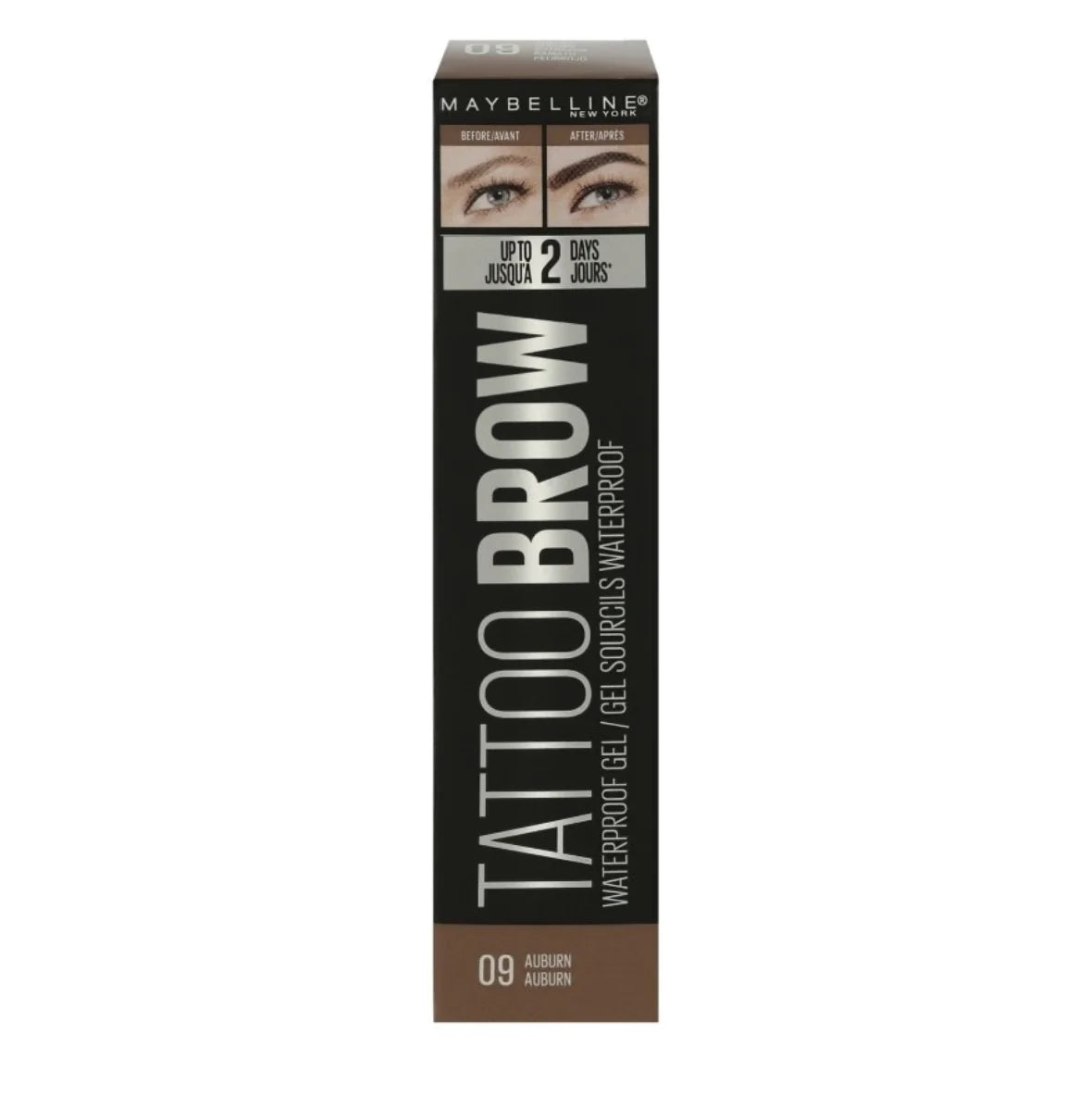 6 x Maybelline Tattoo Brow Waterproof Gel - 08 BLACK NOIR