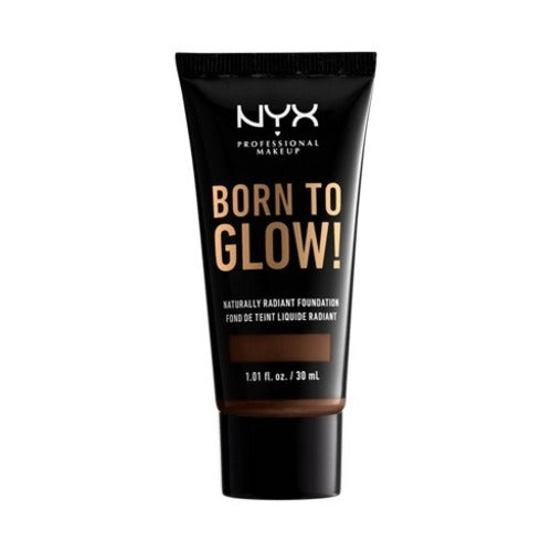 6 x NYX Professional Born to Glow Radiant Foundation - CHESTNUT