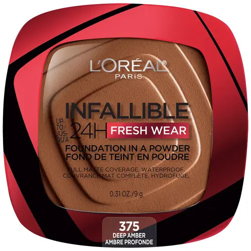 6 x L'Oreal Paris Infaillible 24H Fresh Wear Foundation - 375 DEEP AMBER