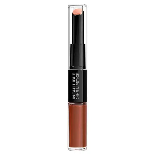 7 x L'Oreal Infallible 24HR Duo Lip Colour - 117 PERPETUAL BROWN