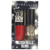 6 x Maybelline Colorshow Duo Nail Polish - SLEIGH BELLS BLING