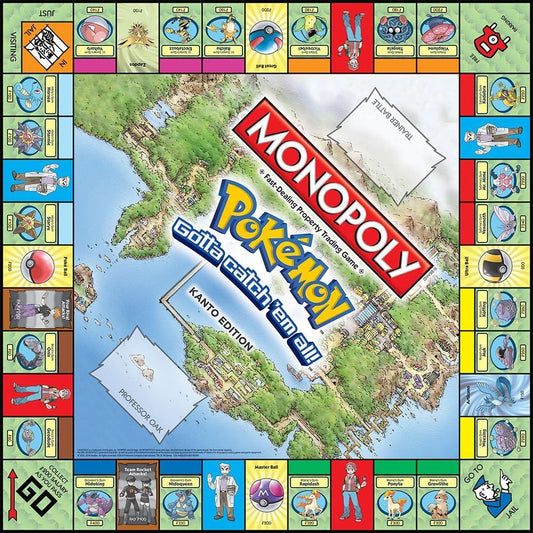 Pokemon Monopoly Board Game, 2-6 Players