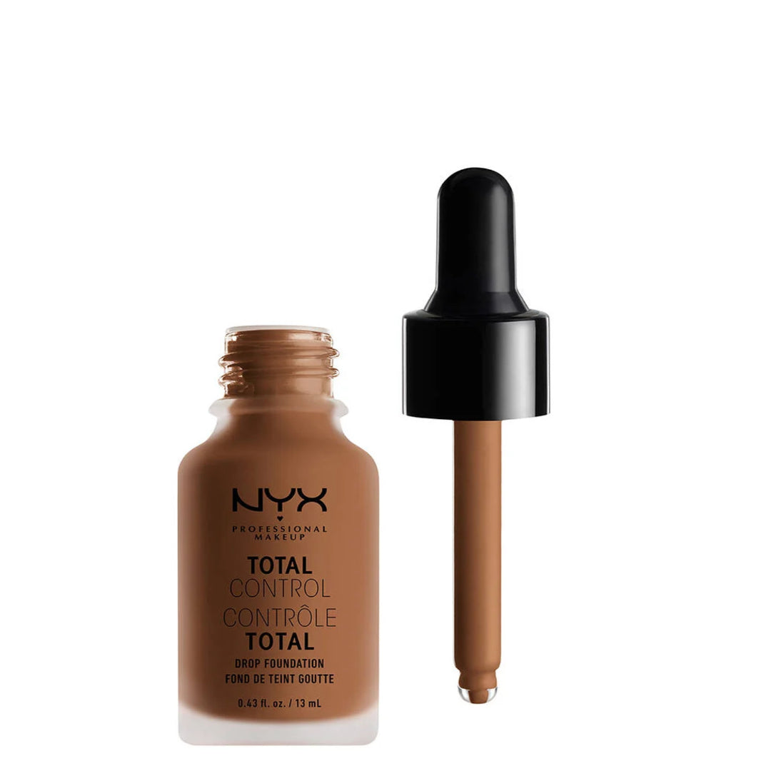 6 x NYX Total Control Drop Foundation - 16 MAHOGANY 13ml