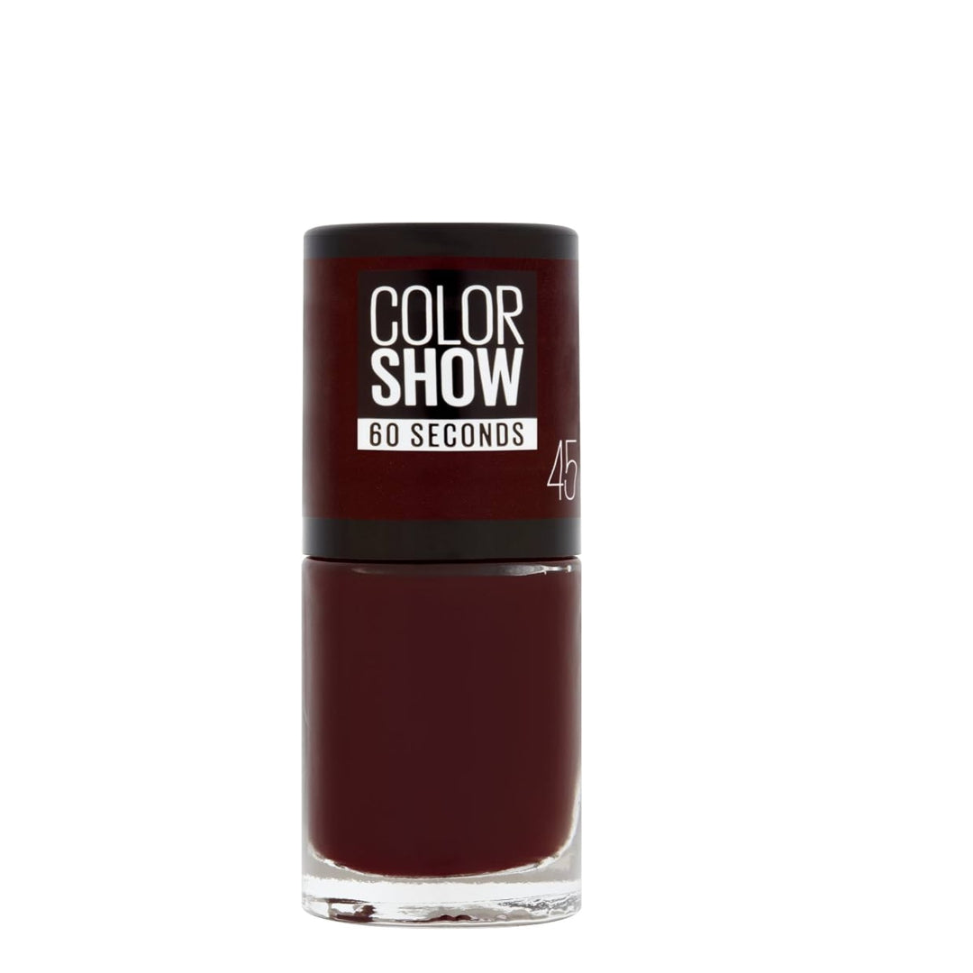 8 x Maybelline Colorshow 60 Seconds Nail Polish NO BARCODE - 45 CHERRY ON THE CAKE