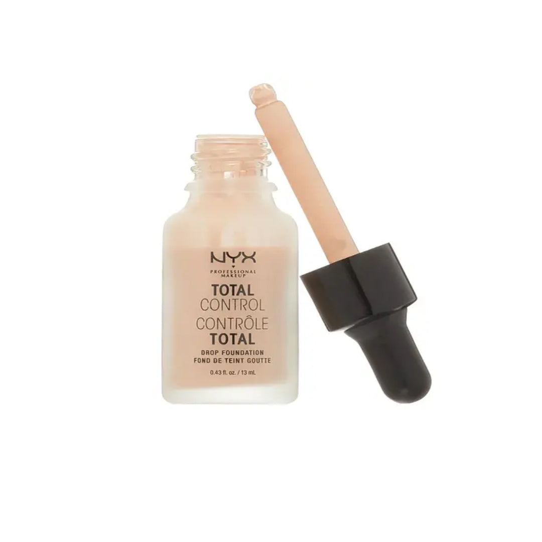 6 x NYX Total Control Drop Foundation - 05 LIGHT 13ml