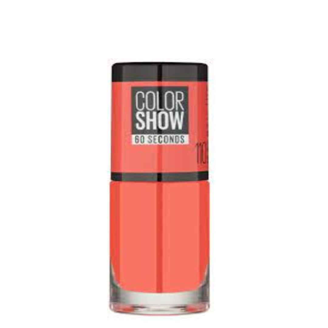 8 x Maybelline Colorshow 60 Seconds Nail Polish NO BARCODE - 110 URBAN CORAL