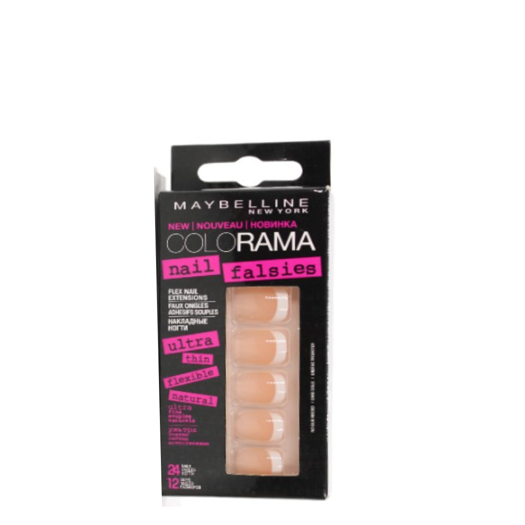 6 x Maybelline Colorama Nail Falsies False Nails - 09 FRENCH FANATIC