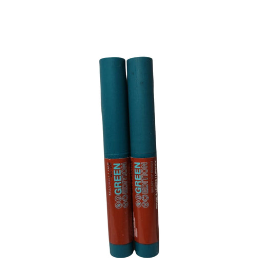 9 x Maybelline Green Edition Lipstick - 010 SANDALWOOD