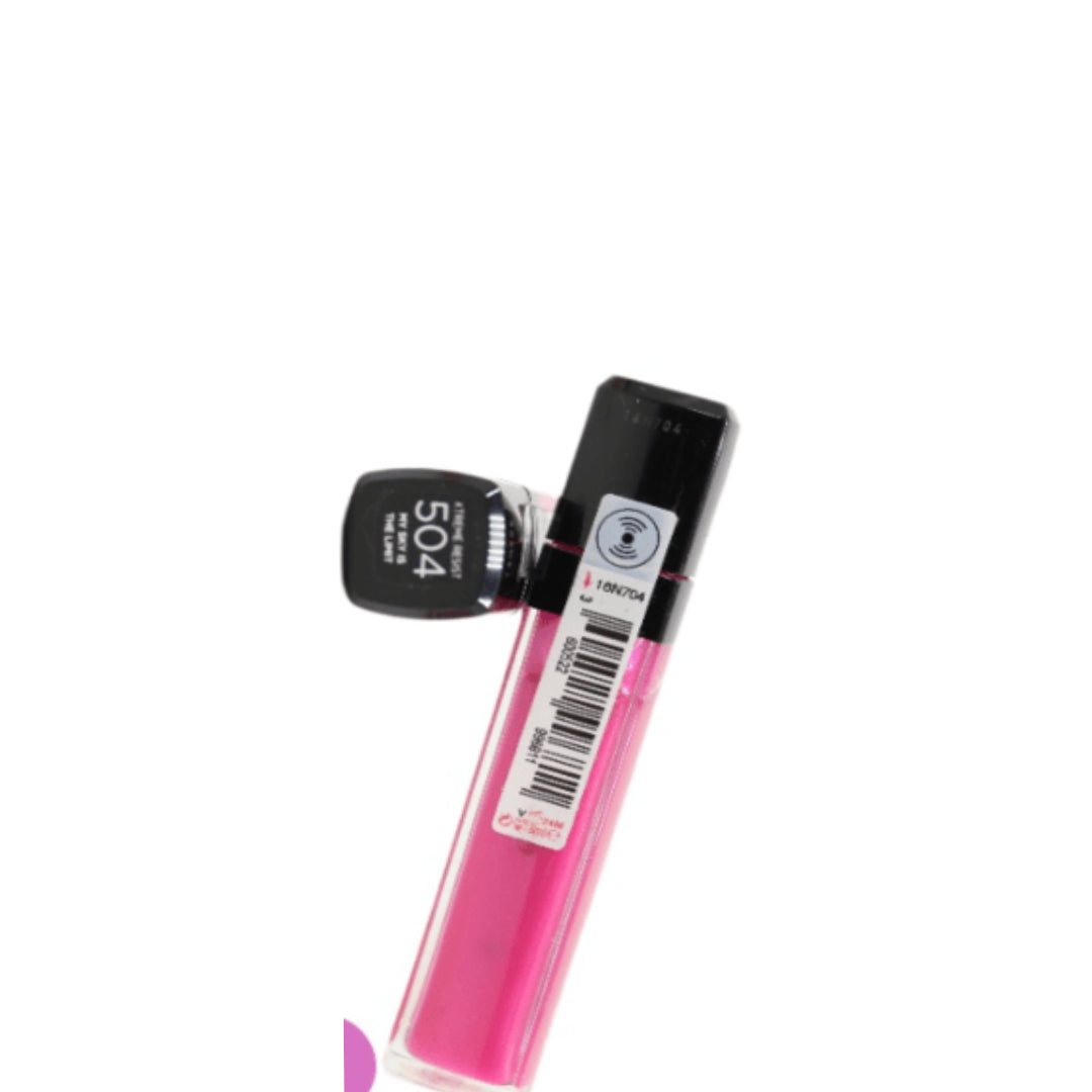 7 x L'Oreal Infallible Mega Xtreme Resist Lip Gloss - 504 MY SKY IS THE LIMIT