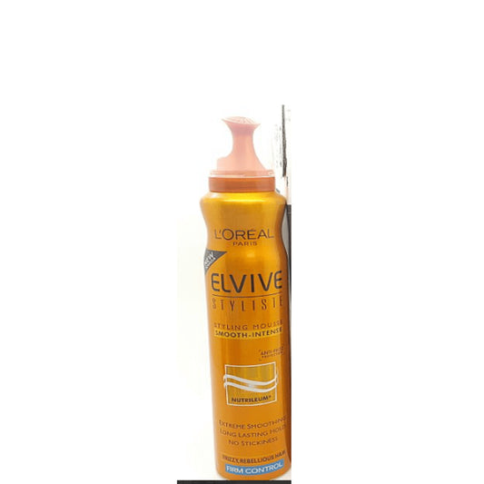 6 x L'Oreal Elvive Stylliste Styling Mousse Smooth-Intense 200ml