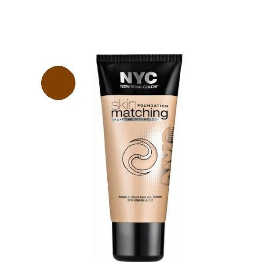 6 x NYC Skin Matching Foundation 30ml - 696 COCOA MEDIUM