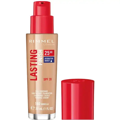 6 x Rimmel Lasting Finish 25Hr Foundation With Comfort Serum - 150 ROSE VANILLA