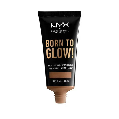 6 x NYX Professional Born to Glow Radiant Foundation - WARM CARAMEL