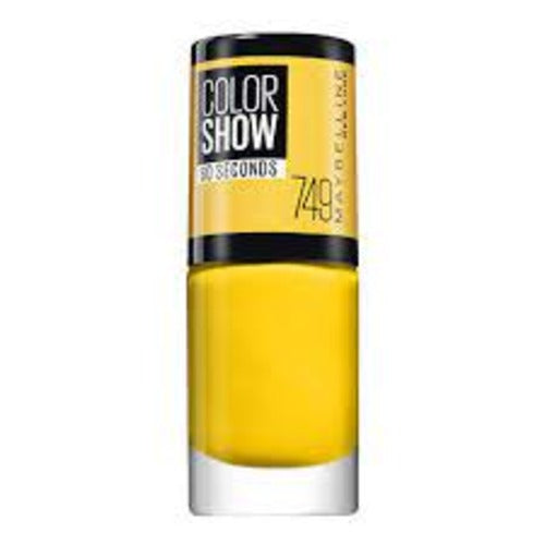 8 x Maybelline Colorshow 60 Seconds Nail Polish NO BARCODE - 749 ELECTRIC YELLOW