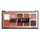 3 x NYX Professional Makeup Away We Glow Shadow Palette - 01 LOVEBEAM