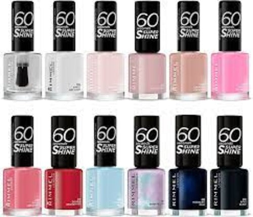 32 x Rimmel 60 Seconds Super Shine Nail Polish - ASSORTED