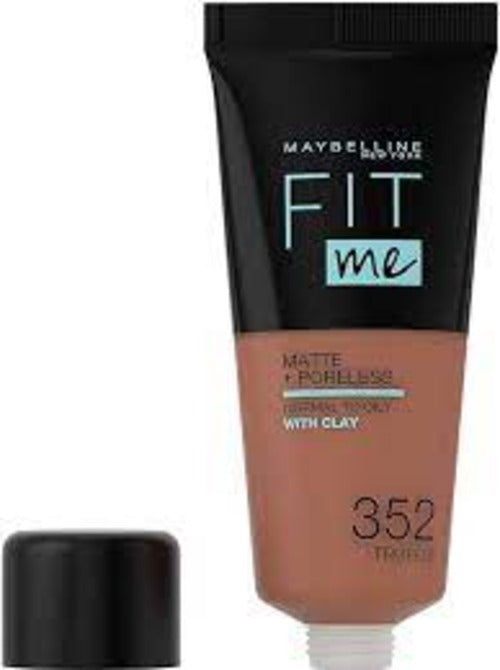 6 x Maybelline Fit Me Matte & Poreless Liquid Foundation - 334 WARM TAN