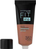 6 x Maybelline Fit Me Matte & Poreless Liquid Foundation - 334 WARM TAN