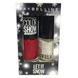 6 x Maybelline Colorshow Have Your Self A Merry Little Mani Duo Nail Polish - LET IT SNOW