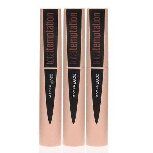 6 x Maybelline Total Temptation Black Mascara - BLACK